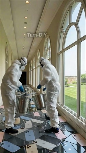 The floor design is inspired by the iPhone 17 Pro Max. #epoxyfloors #shorts