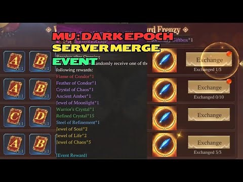 MU Dark Epoch Server Merge Event 🟢 MU Dark Epoch Event