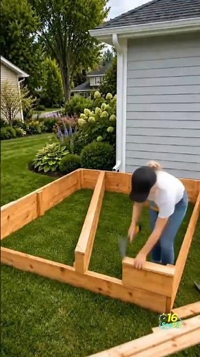 I Built a Raised Garden Bed With a Clever Rainwater Drain!