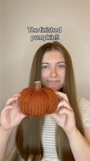 Knitting pumpkins with my knitting machine!! #knitting #pumpkin #fallvibes