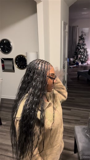 krissy 🎀 on Instagram: "small knotless on this pretty girl 😍🔥 #explore #braider #knotless #nc #durham"