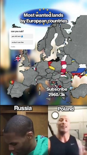 Most wanted lands by European countries 🗺🏝 #europe #mapping #shorts #geography #memes