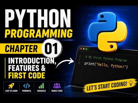 Chapter 1: Introduction to Python, Features, Software | Python for Data Analyst 2026 |