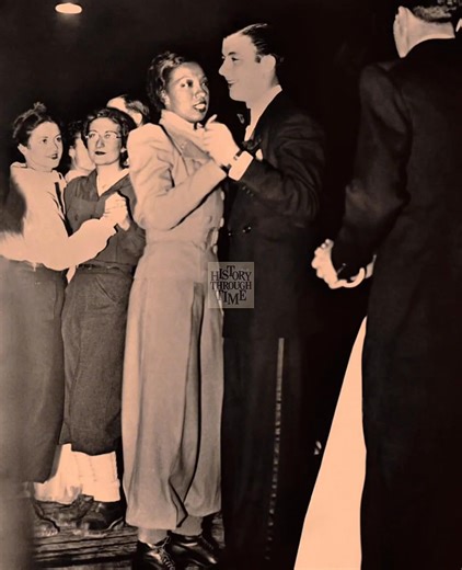 "Josephine Baker and her third husband, French industrialist Jean Lion, are photographed dancing at a Parisian nightclub shortly after their wedding in November 1937." | History Through Time
