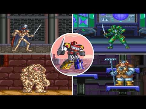 Mighty Morphin Power Rangers | All Bosses + Ending [4K 60FPS]