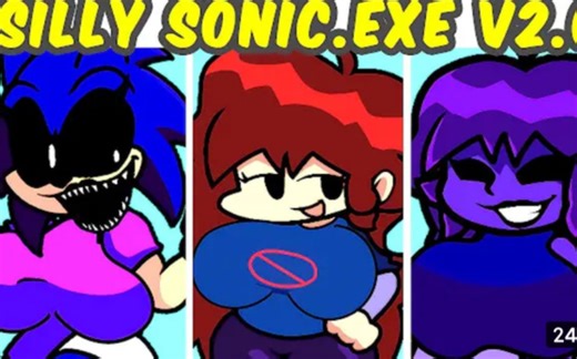 Friday Night Funkin' New VS Silly Sonic.EXE V2 FUL WEEK (FNF MOD)