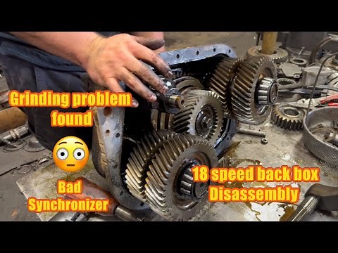 18 speed back box disassembled. Grinding low to high. See and understand why🧐