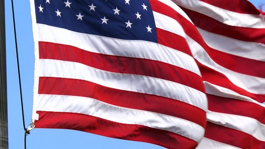 Free stock video - Usa flag close up 4k