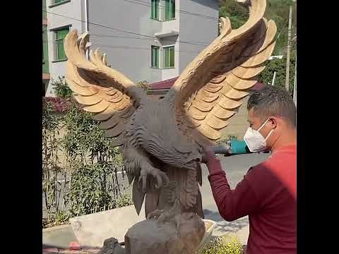 Amazing Eagle Wood Carving – How to Carve an Eagle by Hand