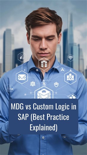 MDG vs Custom Logic in SAP (Best Practice Explained) | ZaranTech #shorts