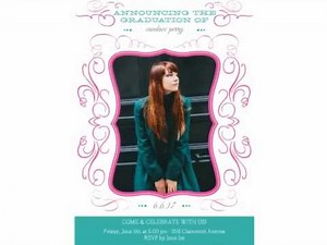 Sweet Scroll - Graduation Invitation