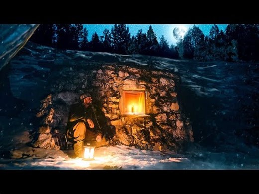 【Simple Life】帮助旅行者的一座石屋，独自一人过夜