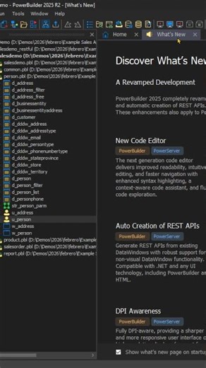 IDE Themes en PowerBuilder 2025 R2 Beta