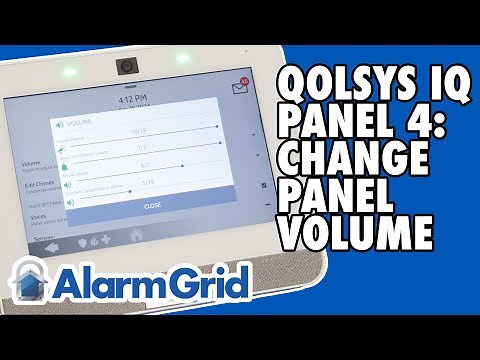 Qolsys IQ Panel 4: Change Panel Volume