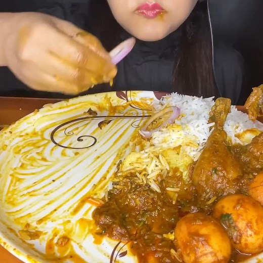 CHICKEN LEG PIECE ASMR EATING SPICY CHICKEN CURRY,EGG CURRY,WHITE RICE l FOOD VIDEOS l ASMR MUKBANG Part 18 | Spice Asmr