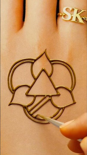 Easy Mehndi Design for Beginners ✨ | Step by Step”“Minimal Mehndi Design 💫 | Less is More Trend”