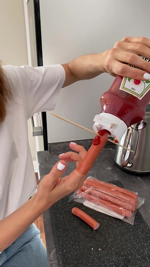 Scary Prank with Hot Dog Sausage