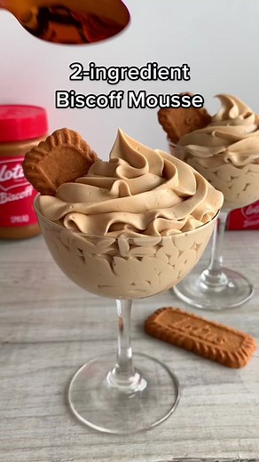 Easy 2-Ingredient Biscoff Mousse Recipe