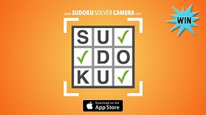 Win Sudoku Solver Camera and never get stuck on another puzzle again