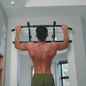 12K views · 185 reactions |  Overwhelmed with Gym Crowds? ️‍♂️ Switch to DMoose Doorway Pull-Up Bar! Quick, damage-free setup.  Perfect for pull-ups, chin-ups, crunches and more.  Compact design, perfect for home use. ✅ Work out anywhere, any time. ️ Sturdy steel construction for reliable workouts. Say Goodbye to Crowded Gyms. Start your fitness transformation at home with DMoose! https://www.dmoose.com/products/pull-up-bar-doorways | DMoose | Facebook