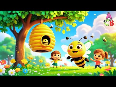 Bees Go Buzzing Song l Buzz Buzz Buzz! Bees Go Marching Song for Children Learning Numbers with Bees