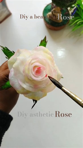 diy a beautiful rose with kitchen towel|diy asthetic napkin rose |shorts