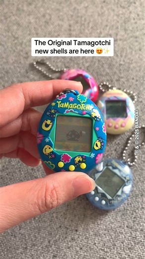 6.9K views · 3.3K reactions | All new Original Tamagotchi shells are available now! Let us know in the comments which one you're picking up: Tama Smile, Pink Treasure Jewel, Angel Sky, or Angel Party?! #Tamagotchi | Tamagotchi US | Facebook