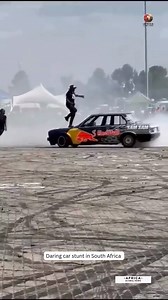 Such a daring car stunt in South Africa! Car stunts in South Africa are on a whole different level - smoke, speed, and serious skill. From spinning to tire-slaying drifts, it’s more than a thrill; it’s street culture. Would you ride shotgun or stay far back;? #SAStuntCulture #CarStuntsSA #SpinningCulture #MzansiMotorsport #AdrenalineJunkies #StreetLegends #SouthAfricanVibes #CarCultureAfrica | Africa Global News
