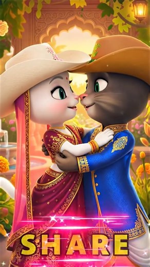 حبٌ هادئ | Peaceful Arabic Duet Dancing Cats | Short 2025