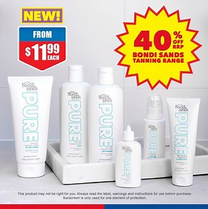 The NEW sustainable self-tanning range from Bondi Sands Pure 💧combines their iconic tan with skin-loving ingredients including Hyaluronic acid, Vitamin C & Vitamin E. ​The new range includes 6 NEW products for face and body made from ethically sourced, 100% recyclable packaging! Get 40% off RRP Bondi Sands now! Sale ends on the 10th of February. | Chemist Warehouse