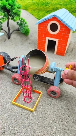 diy mini tractor construction machine video | tractor wala video | #shorts #youtubeshorts