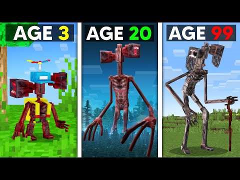 Surviving 99 Years as SIREN HEAD in Minecraft