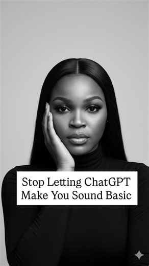 Natasha Adefala | Social Media Strategist & Manager🦋 on Instagram: "Most people struggle because their content has no intellectual depth. You’re trying to grow using the same “3 hooks, 5 tips, educational carousel” everyone else is posting. But the truth is this: 👉 Instagram doesn’t reward information. It rewards perspective. And your prompts determine your thinking. So if you keep feeding ChatGPT basic input, you’ll keep getting basic output and basic output doesn’t go viral, build authority,