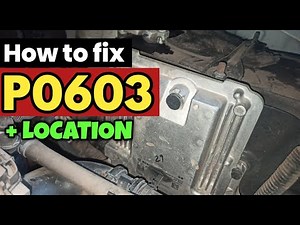 P0603 | p0603 internal control module comm error | code p0603 | p0603 obd2 | dtc p0603