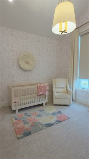 Ellie Mecham | Come walk through our sweet little nursery room! It’s been so fun to piece it together over the last couple of years. The wallpaper is my... | Instagram