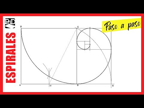 Golden Spiral or Fibonacci Spiral, Dürer (Spirals in Technical Drawing - Technical Curves).