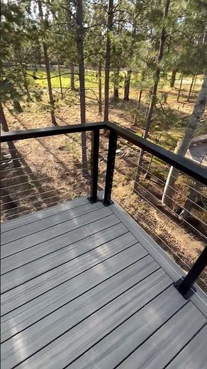 Large 2nd Story Rear Deck Walkthrough | Trex + Cable Rail | Webfoot Home Improvements