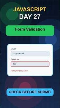 JavaScript Day 27: Form Validation