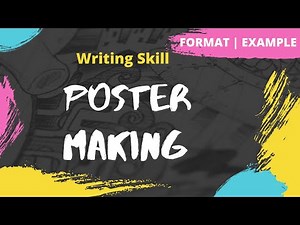 How to make Posters? Video Lecture | Class 11 English Grammar