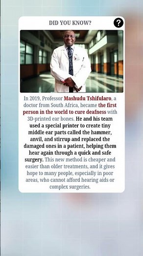 Professor Cures DEAFNESS with Revolutionary 3D-Printed Ear Bones! 🎧🖨️🌍