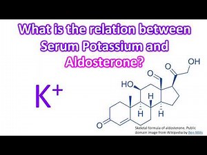 What is the relation between serum potassium and aldosterone?
