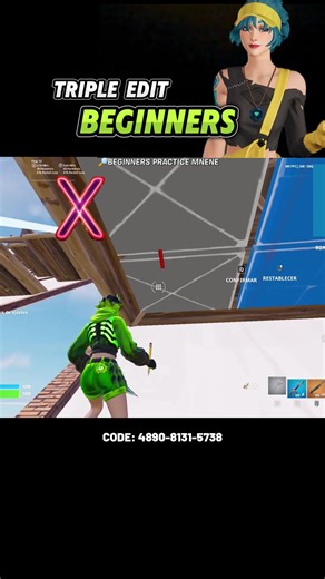 TRIOLE EDIT FOR BEGINNERS📝🚸 Fortnite tips✅ #fortnitebeginner #fortnitemap #mnenemaps #fortnitewarmup #fortnitepractice #fortnitepracticemap #tripleeditfortnite #fortnitetips #fortnitetutorial