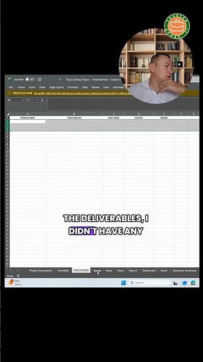 AI Creates a Fully Structured Project Excel in Seconds