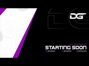 Purple & Black Animated "Starting Soon" Screen for Twitch (Pro Stream Intro!)