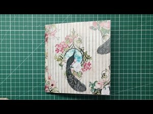 Journal booklet using up 6x6 paper pads inspired by Natasha @Treasure Books - continued: part 2