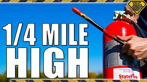 Launching a stomp rocket a quarter mile into the air