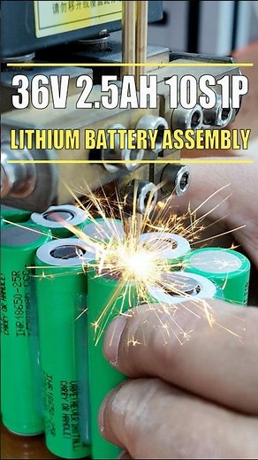 Assembly of a 36V 2.5Ah 10S1P Lithium Battery for 36V eBike#lithiumbattery #ebikebattery #smartbms