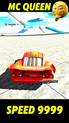 🚗MCQUEEN car 9999 speed 🔥 #indianbike3d