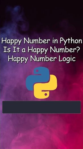 Happy Number Check in Python | Logic Explained Simply #coding #python