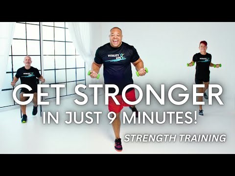 Build Strength in Just 9 MIN with this Full-Body Strength Training for Seniors & Beginners